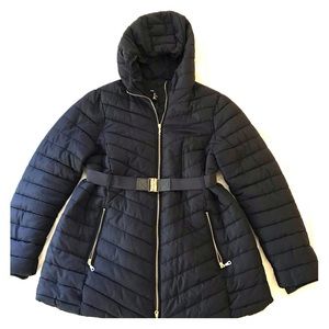 H&M Maternity Navy “Mama” Puffer Coat